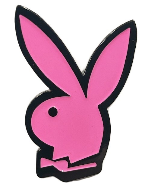 Pink Playboy Bunny Lapel Hat Pin