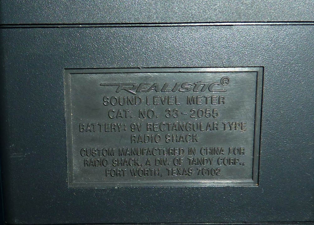 Realistic Sound Level Meter 33-2055 Good Condition