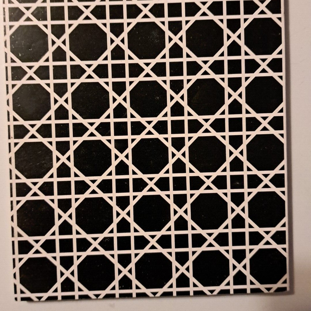 Lined Journal Small Notebook💥Monogrammed W Pink Black Pattern 80 Sheet Journal