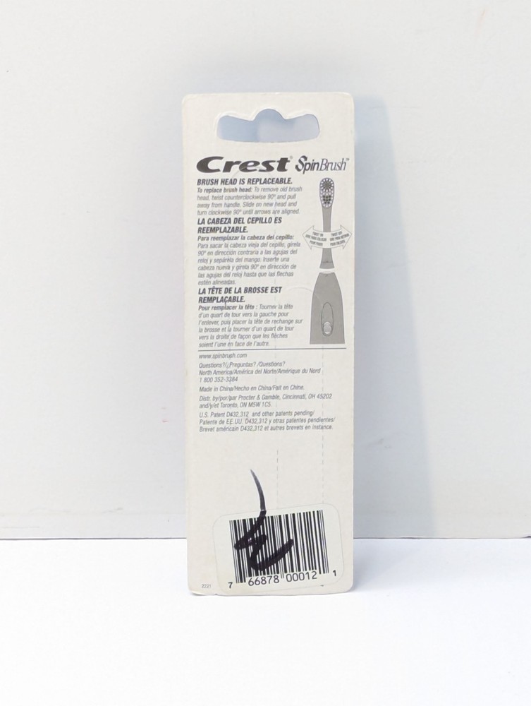 Crest Spin Brush Classic Replacement Heads 2 Pack Red And Blue Spinbrush NEW!