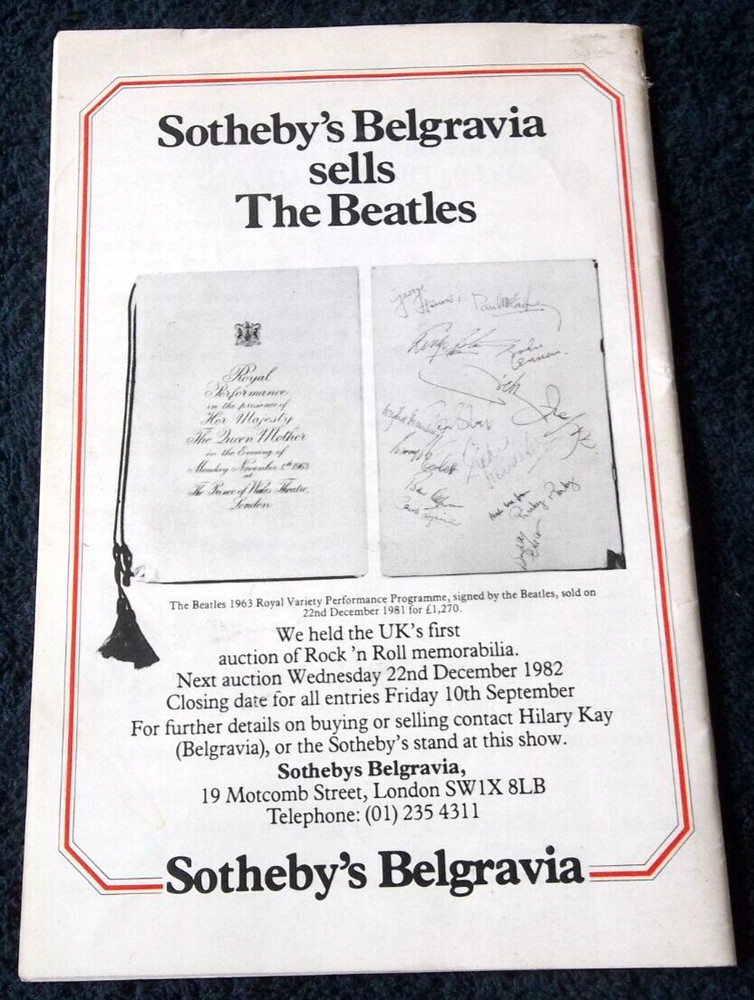 Beatles Mersey Extravaganza Programme Aug 1982 Cavern Mecca 32 Pages John Lennon