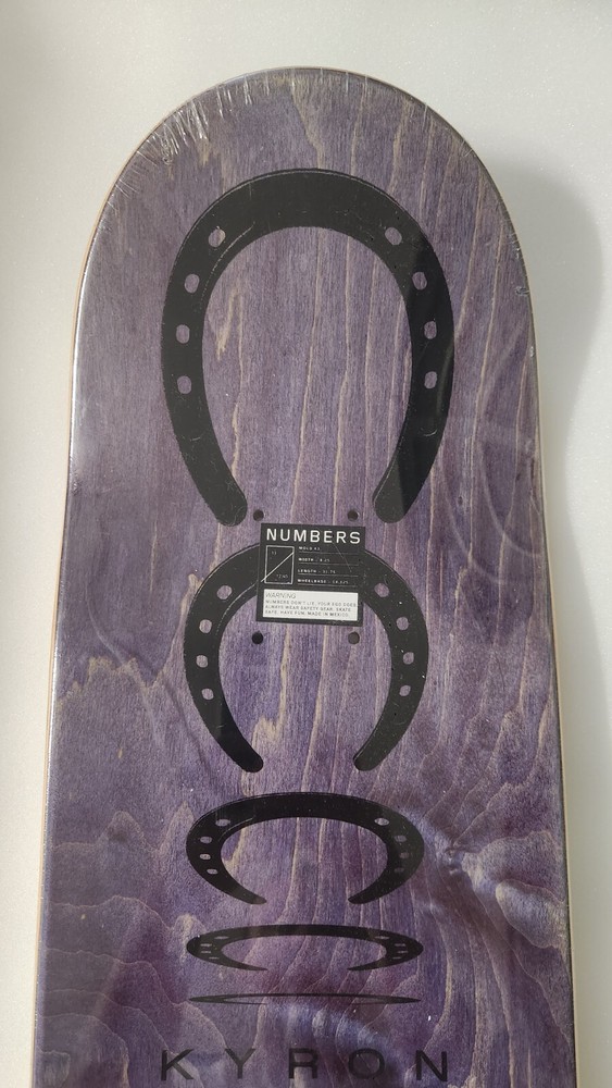 *NEW* Numbers Kyron Davis Skateboard Deck 8.25"x31.75" *READ*