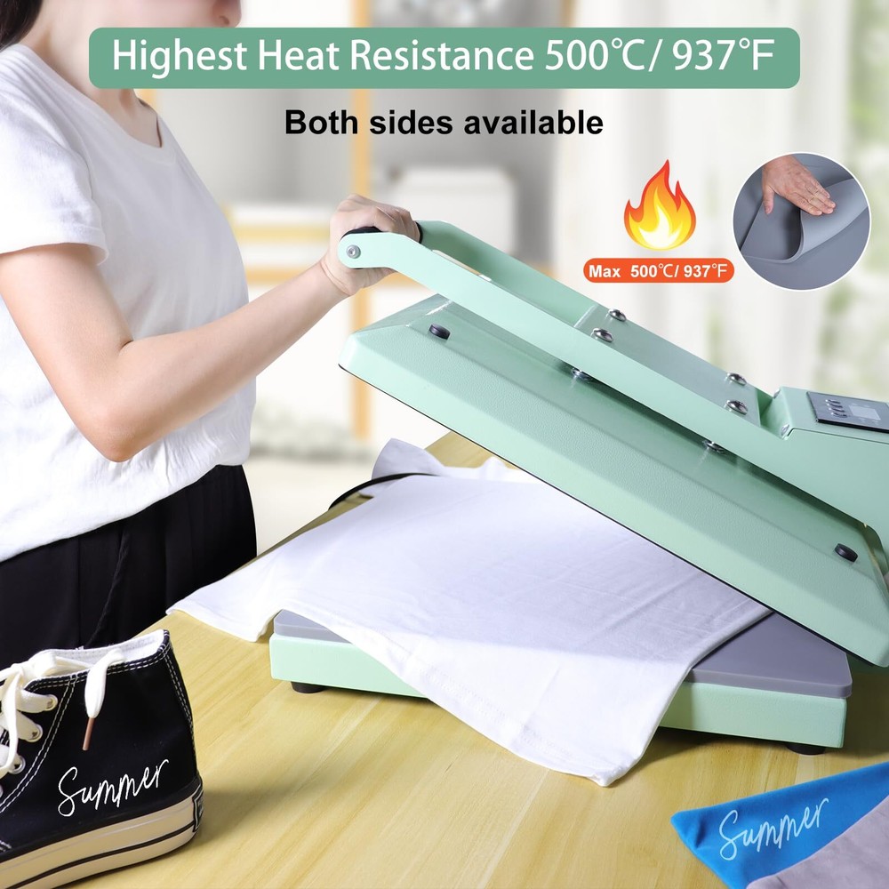 16x20" Heat Press Mat Fireproof Double-Sided Washable Pad for Ironing