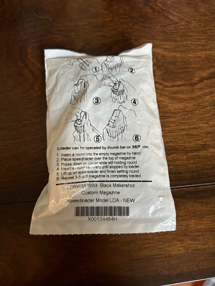 MAKERSHOT Speedloader | LDA 9mm Smith & Wesson M&P Shield Speed Loader NEW