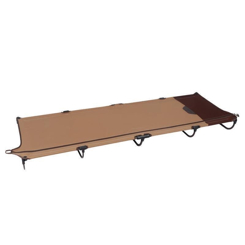 Compact Zipper Cot Quick Setup Steel Frame Portable Folding Camping Sleeping Bed