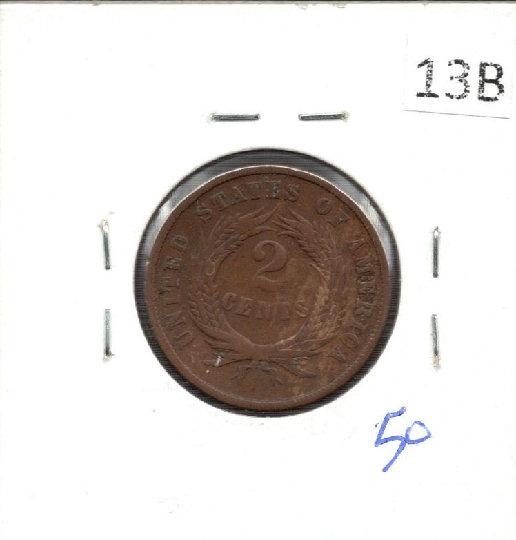1865 TWO CENT SHIELD