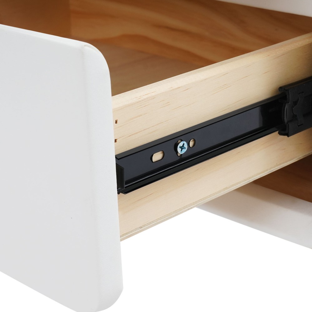 Bedside Table, Storage Bedside Table, Small Bedside Table with 2 Drawers