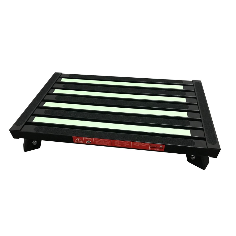 Caravan RV Lightweight Compact ILLUMINATING Folding Platform Step 22cm Height