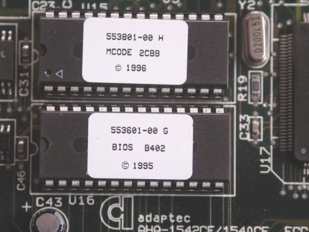 Adaptec AHA-1540-CF 50pin 16bit SCSI ISA Controller working pull