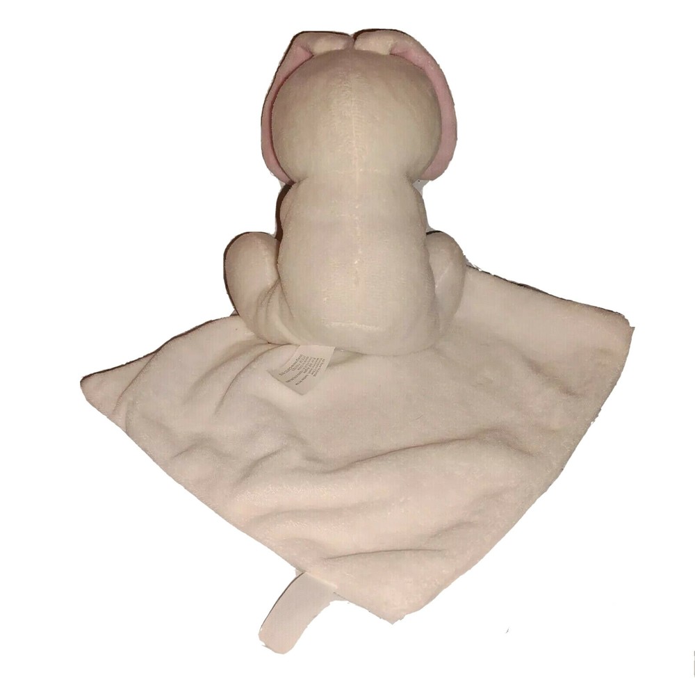 Walgreen's Moon & Stars Bunny Rabbit White Soft Plush Security Blanket Lovey