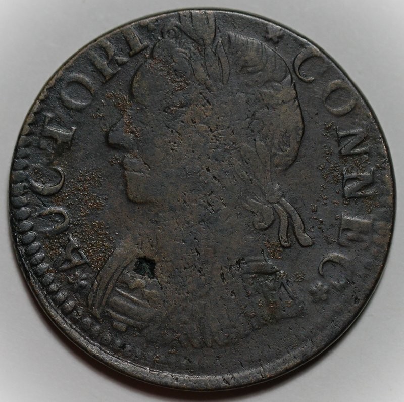 1787 Connecticut Colonial Copper - Mailed Bust Left