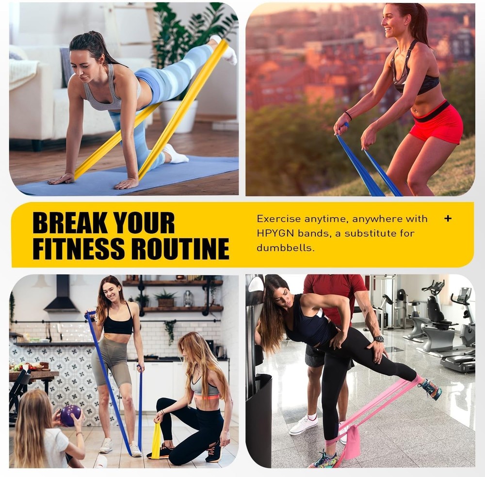 Resistance Bands, Exercise Bands, Physical Therapy Bands for Strength Training