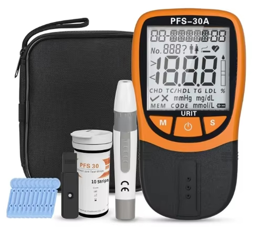 5 in 1 Lipid Profile Test Meter Analyzer URIT Measuring System