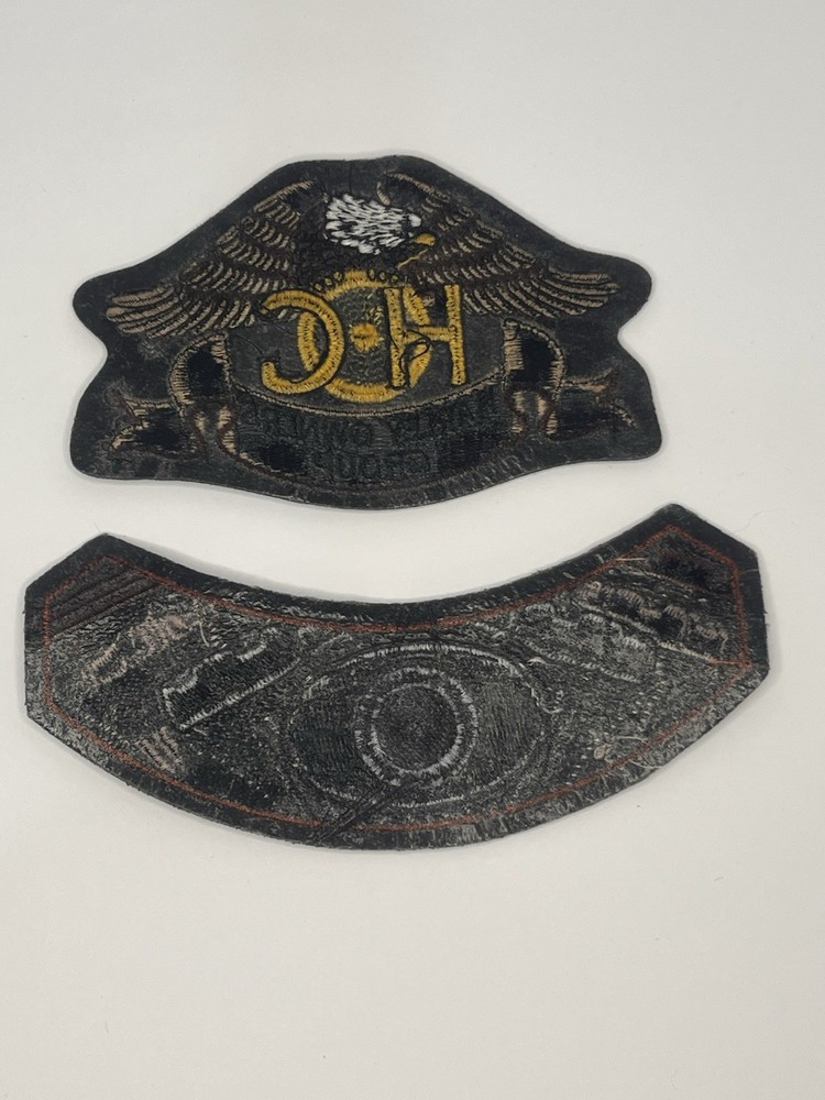 2 Vintage Harley Davidson Owner Group Patches Eagle Engine