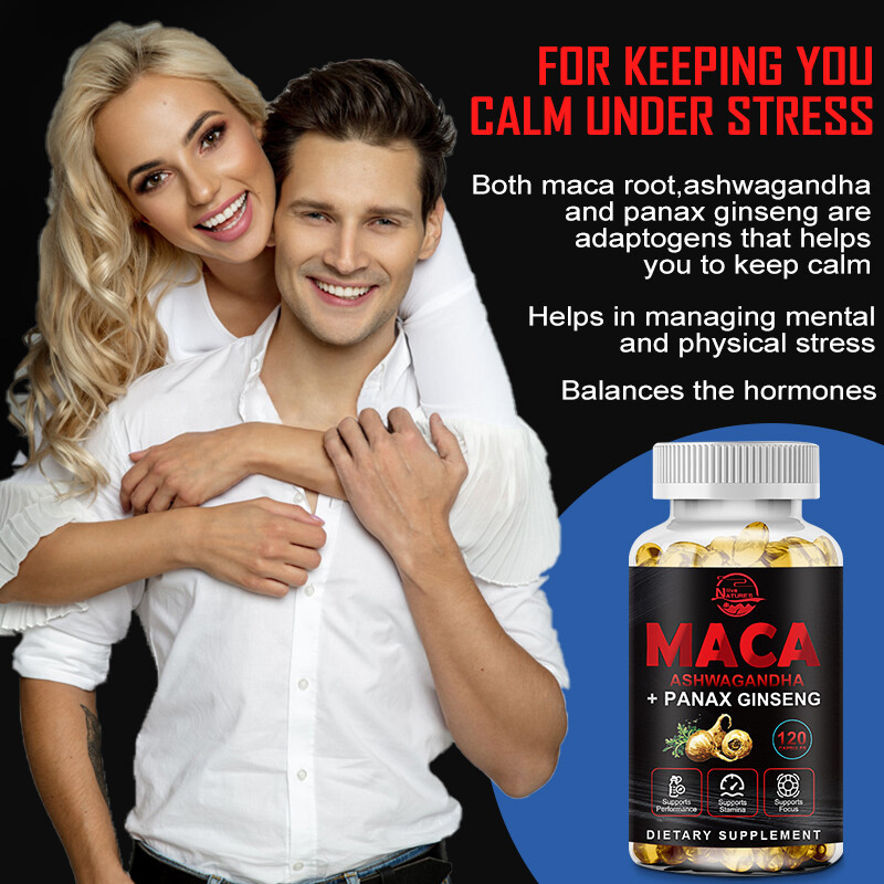 Massive Girth Male Gummy Advanced Formula Vitamin Supplement + Maca Root Bundle