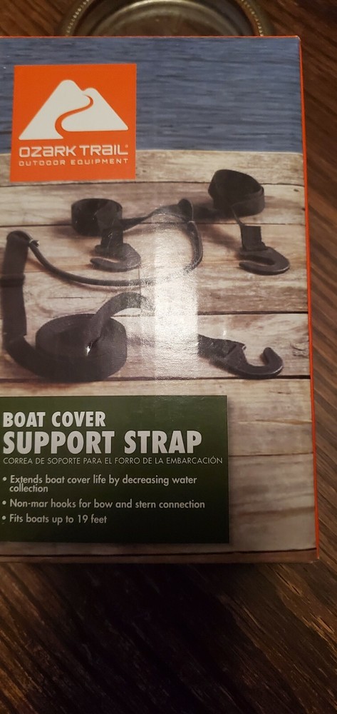 Ozark Trail Poly Boat Cover Support Strap, Black, Model BT6199