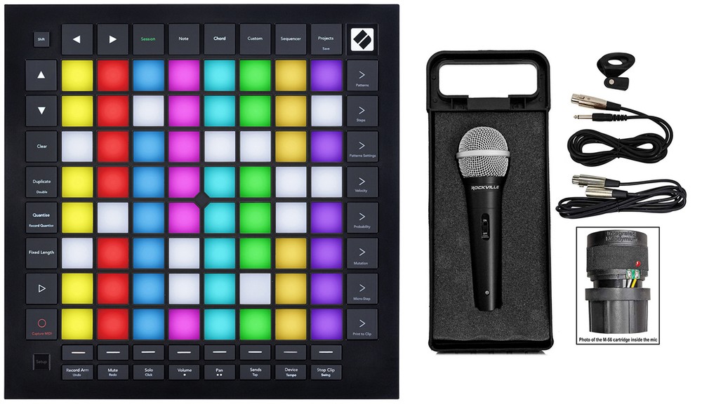 Novation Launchpad Pro MK3 Ableton Live USB MIDI RGB 64-Pad DJ Controller+Mic