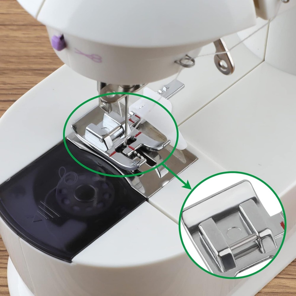 Adjustable Magnetic Seam Guide Ruler,4-Piece Sewing Machine Accessory Set for Be