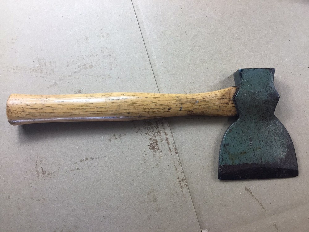 RARE CRAFTSMAN SIGNED HEWING HATCHET With craftsman Handle, Nice