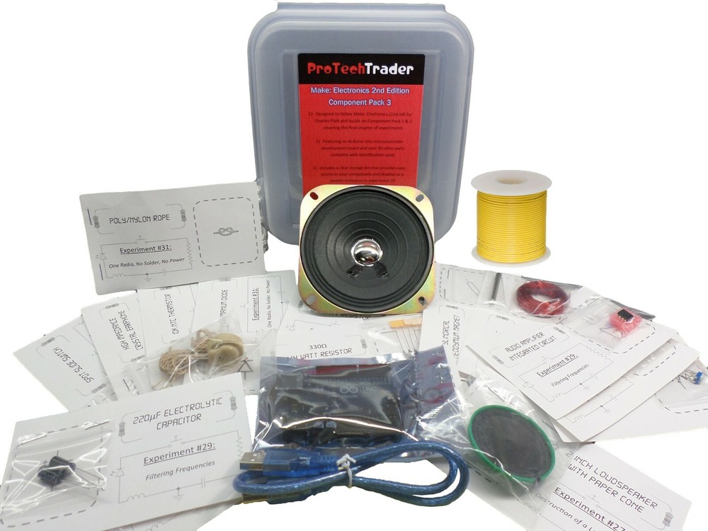 Ultimate Make: Electronics Bundle 3 Electronic Component Kits Book Science Lab