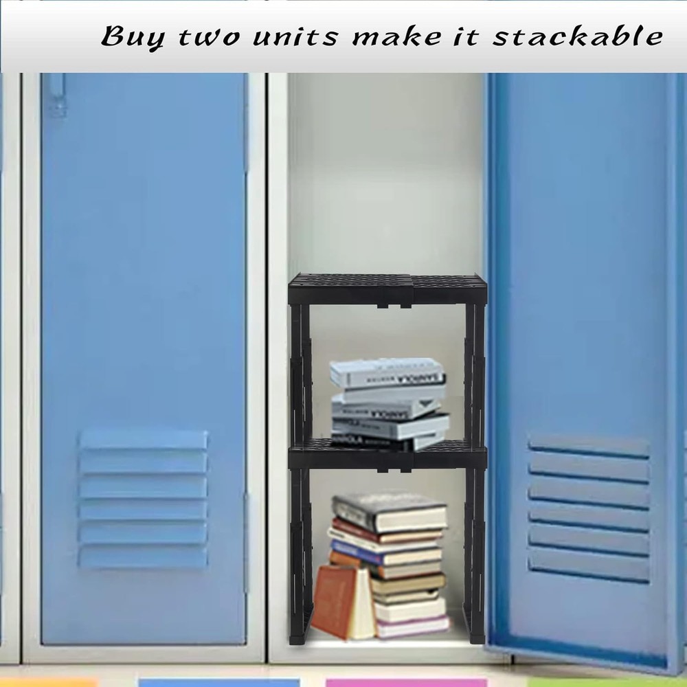 Locker Shelf for School LockerAdjustable Height and Width Locker Organizer Shelf