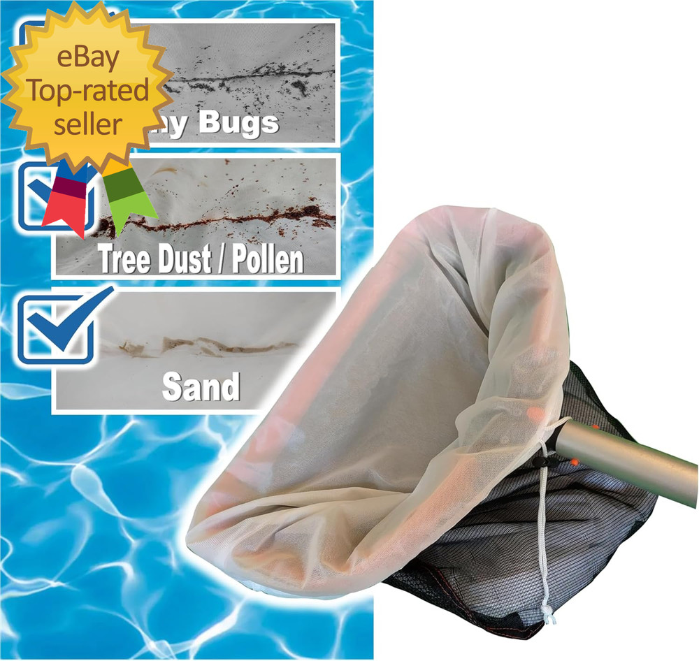 Fine Mesh Pool Net Insert | Collects Sand, Pollen, Tree Dust, Tiny Bugs, Pet Hai