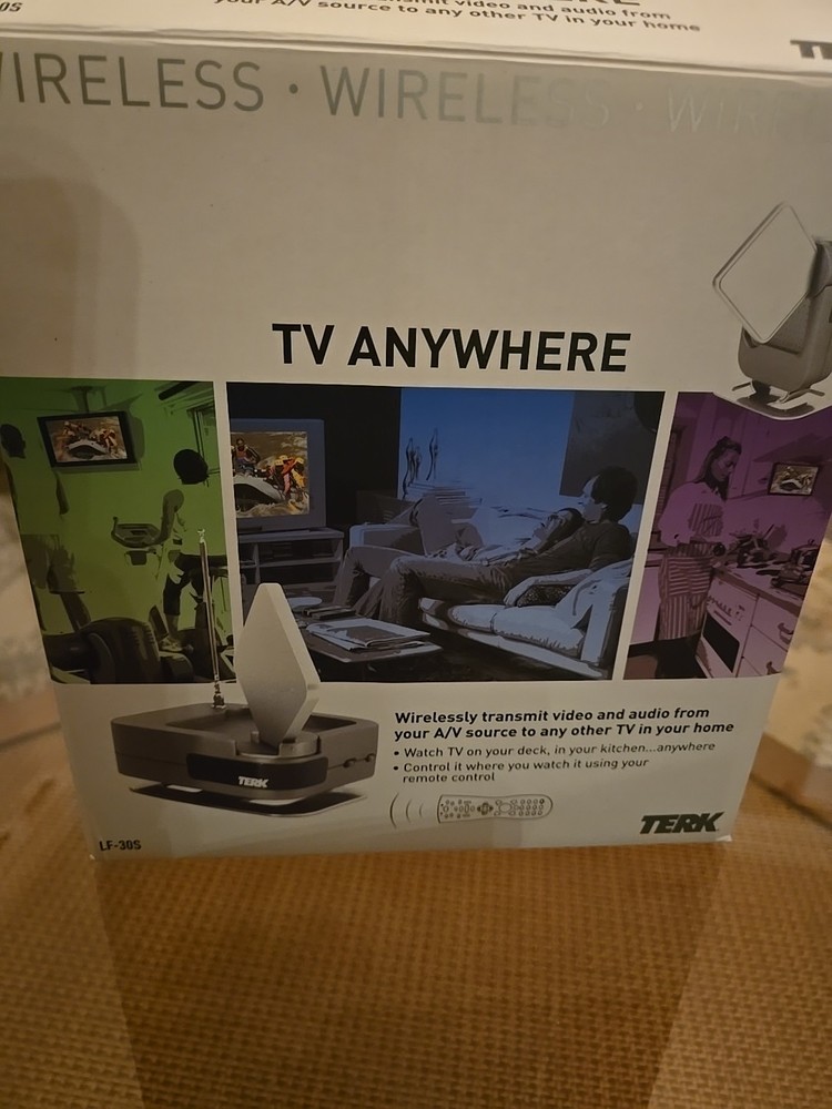 Terk Wireless A/V Transmitter & Receiver LF-30S Digital Media Streamer READ!