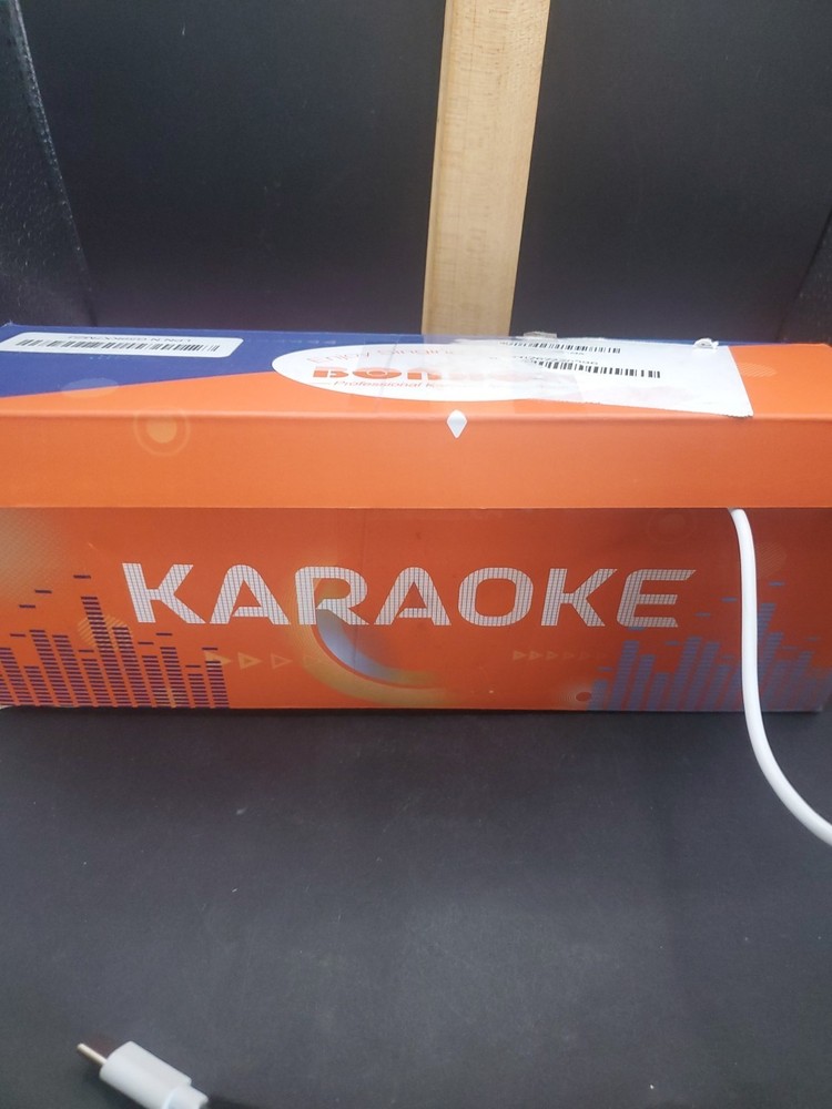 Karaoke Microphone,Rechargeable Microphone Karaoke Wireless Bluetooth Silver.