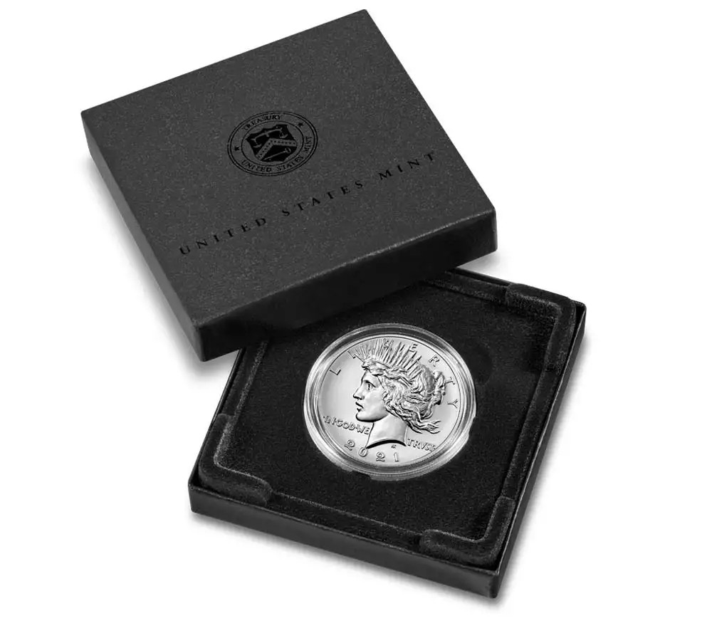 2021 Peace Dollar with Box and COA