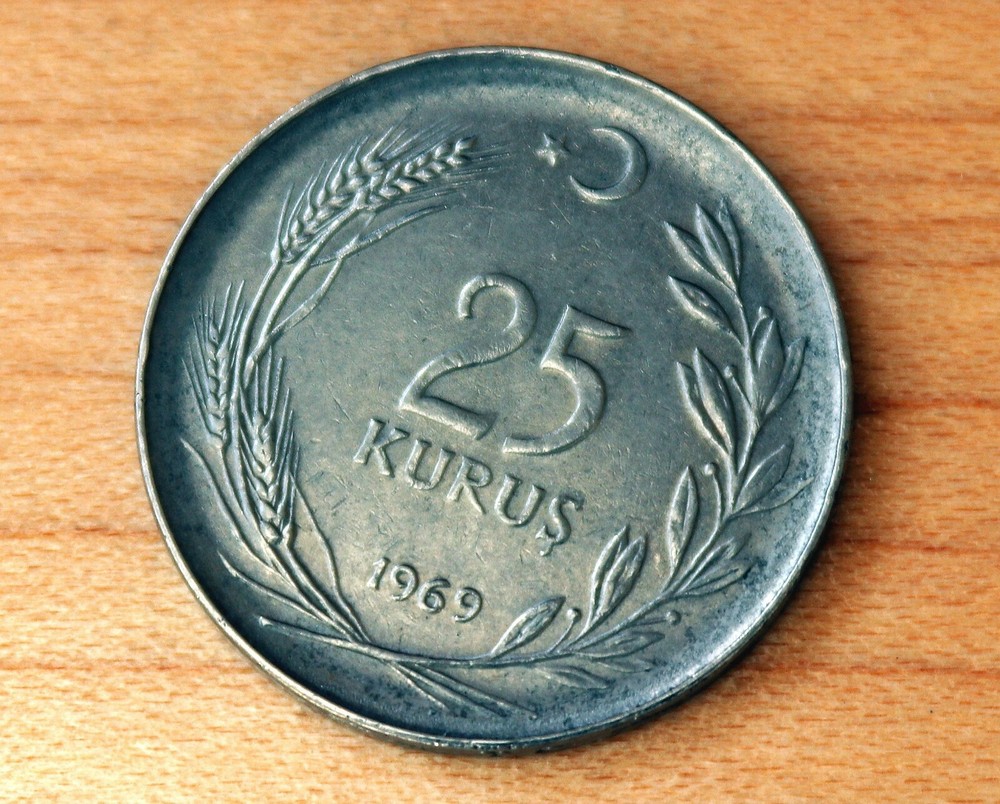 1969 Turkey 25 Kurus