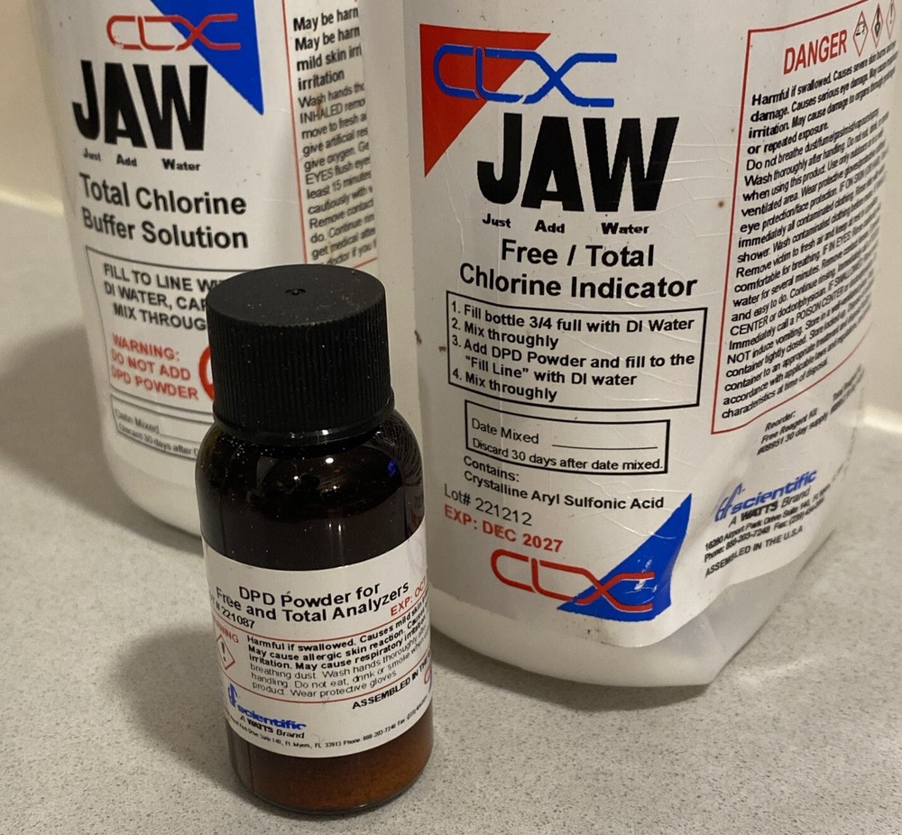 Total Chlorine Reagent Set For Process Analyzer. Scientific A WATTS Brand