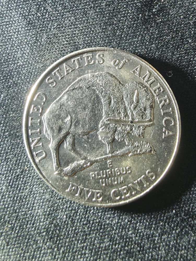 2005 D Jefferson Buffalo Nickel Error Die Chip