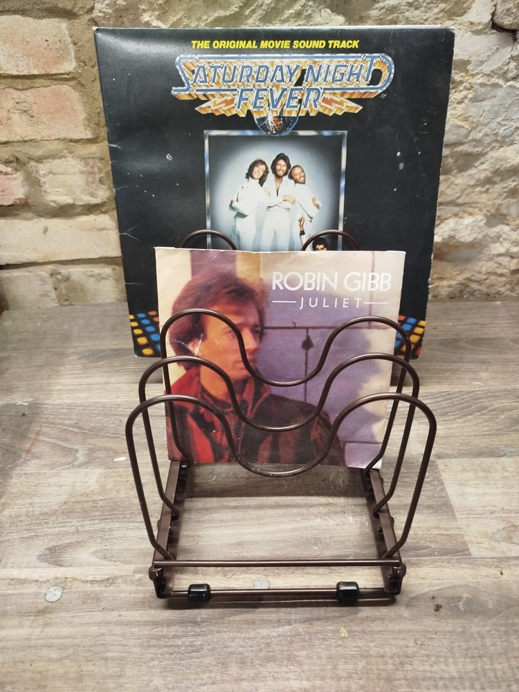 WIRE RECORD RACK - STORAGE 7" / LP VINYL Adjustable - TA