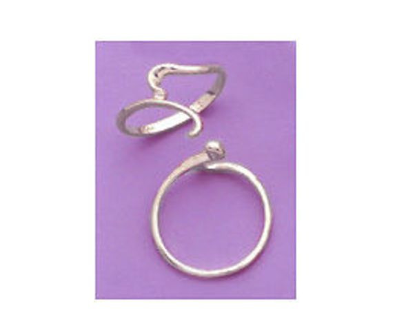 Elegant Solid Sterling Silver Ring Shank Size 7