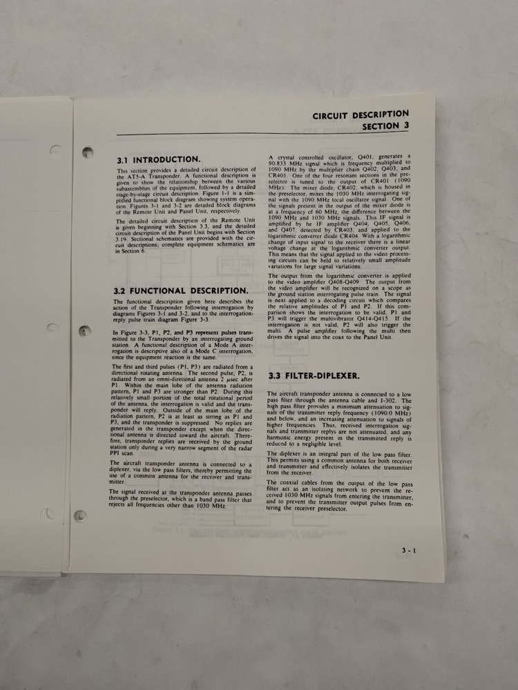 Narco AT5-A Transponder System 14/28 Volt Maintenance Manual-Copy