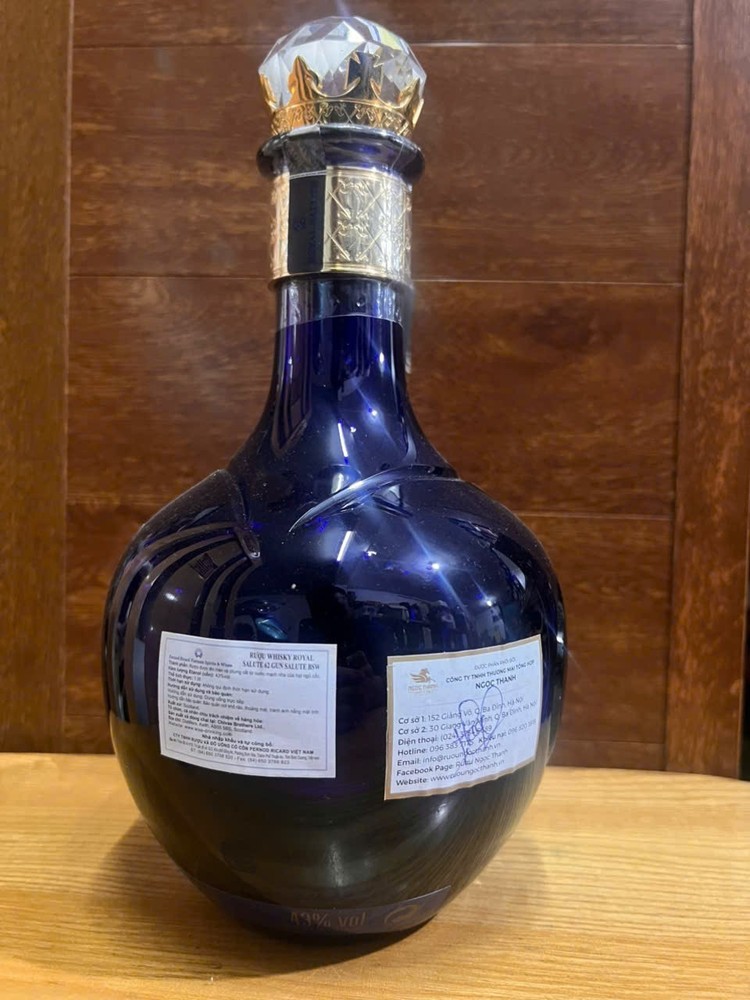 Empty bottle Chivas 62 Years