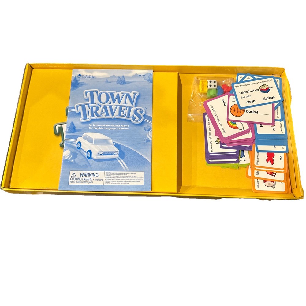 Town Travels Learning Resources - Intermediate Phonics Game for English Learners