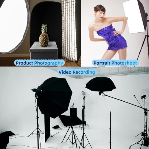 85W CFL Daylight Light Bulb 5500K Spiral Softbox Photography Kit E27/E26 Socket