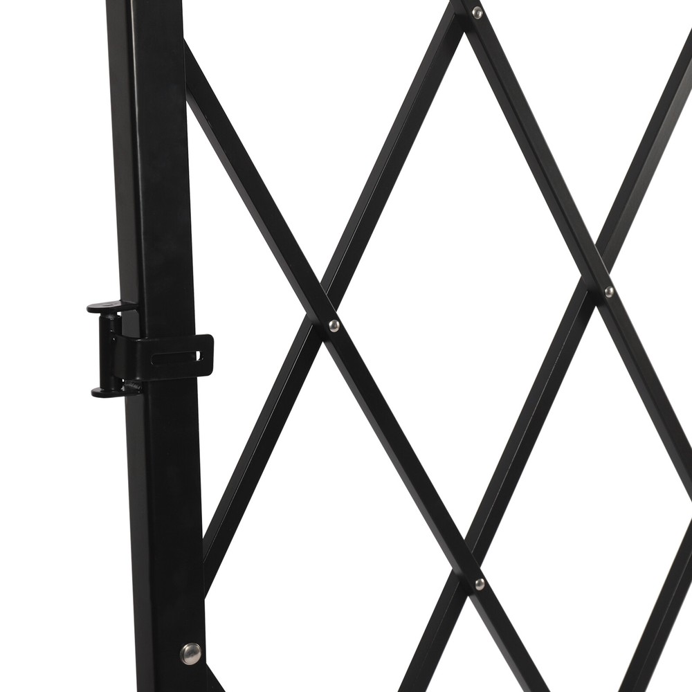 Folding Security Gate 7.2ft x 6.5ft Wall Mount Single Folding Door Scissor Gate