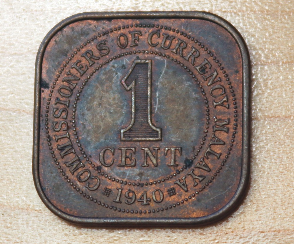 1940 Malaya 1 Cent