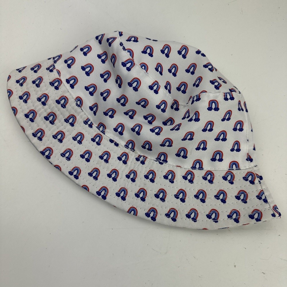 Rainbow Clouds Youth Bucket Cap Hat Fitted One Size