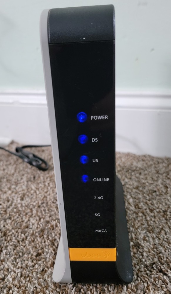 Ubee DDW36C Dual-Band Wireless Cable Modem Router - TESTED & WORKING