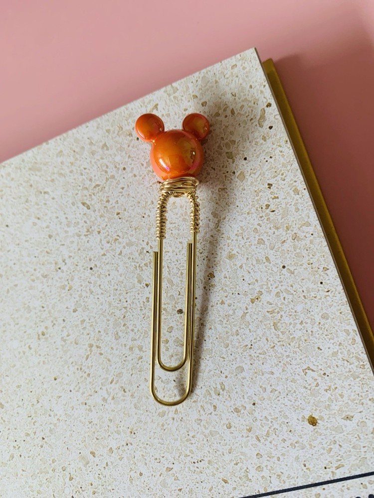 Orange Mickey PaperClip