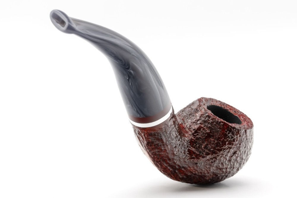 SAVINELLI "LUNARIA" RUSTIC 642 BENT APPLE 9MM BRIAR PIPE