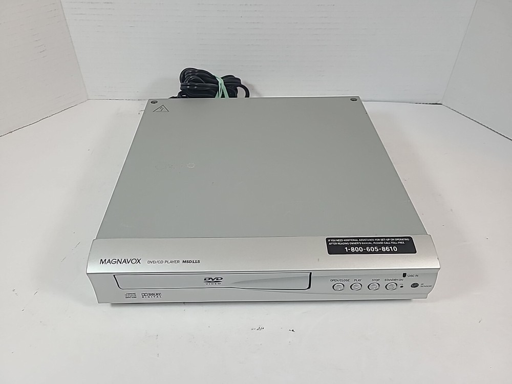 Magnavox Progressive Scan DVD Player MSD124 Tested & Working No Remote