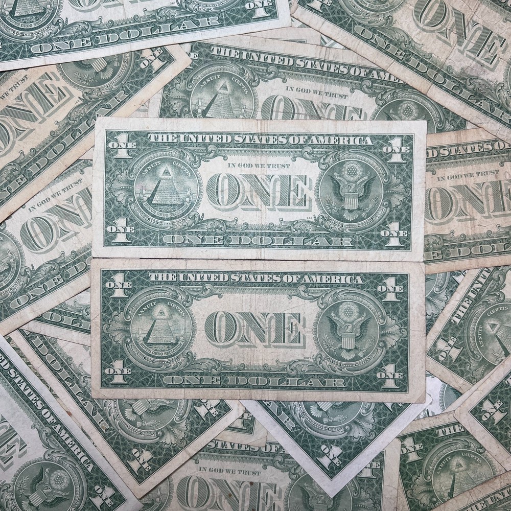 1935 & 1957 STAR NOTES One Dollar Blue Seal Note Silver Certificate Old $1 Bills