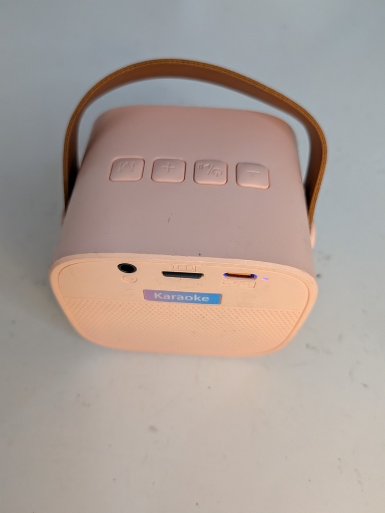 Pink Portable Karaoke System Speaker Only