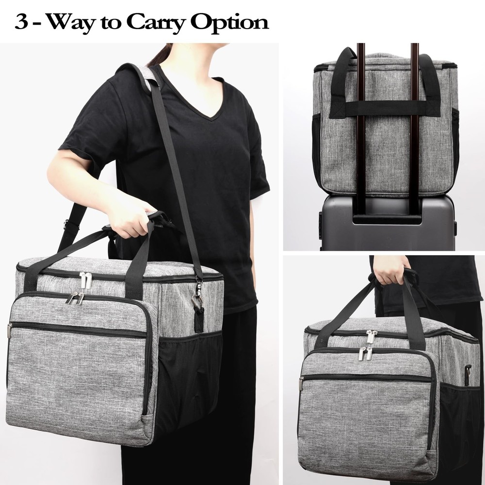 COVERQUE Carrying Case for Bartesian Cocktail Machine, Insulated gray