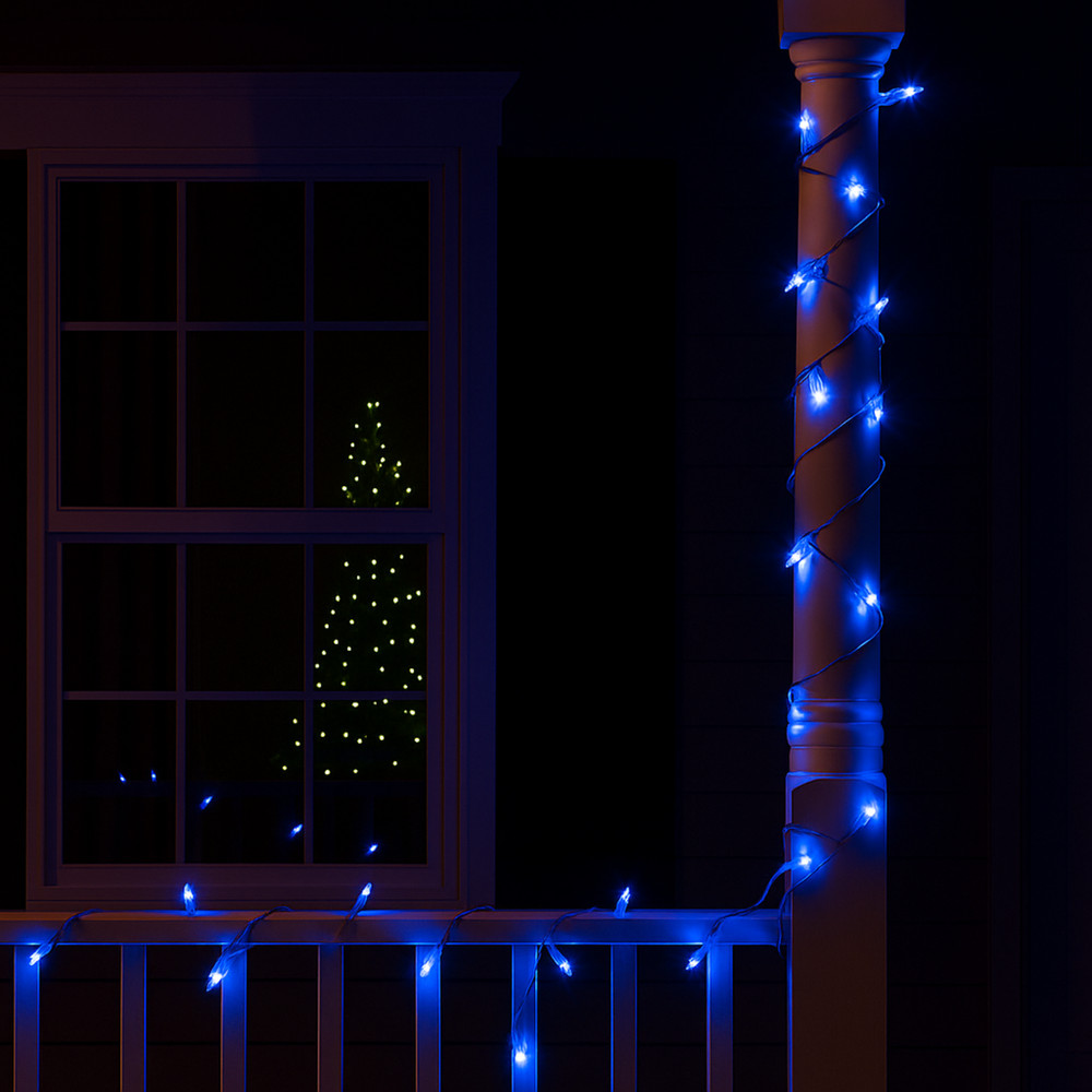 Elegani 3-Pack 100 LED Matte Blue String Lights 32ft