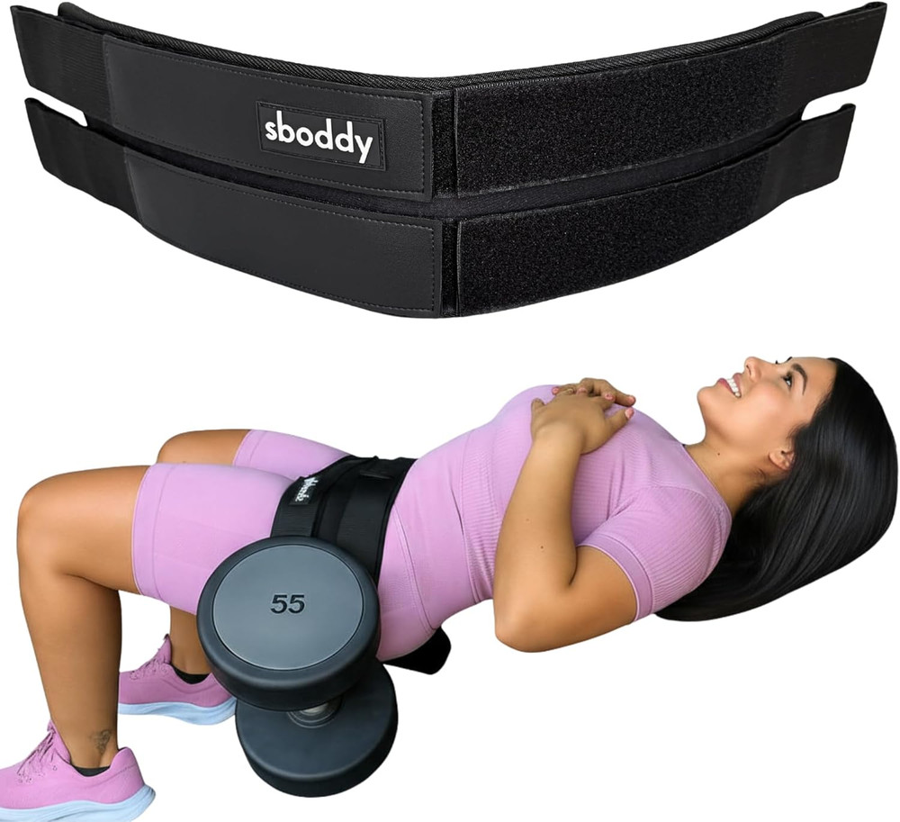 Hip Thrust Belt for Dumbbells Heavy Kettlebells Plates & MAX LBS Hip Thrust